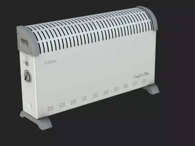 Electric Heater 2 Low-poly 3D model