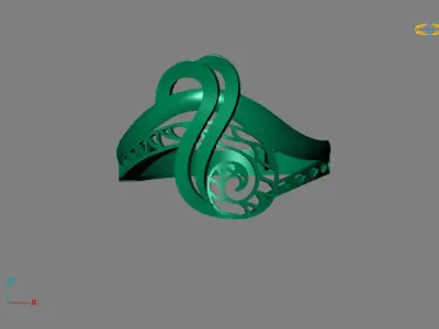 Fancy Womens Rings Plain Rings Ready STL 3DM Models Rings 3D print model order