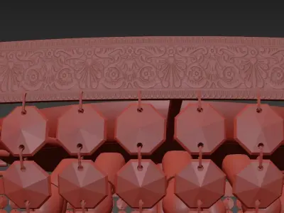  Chandelier Santa E 1 8 100 100 W 3D model