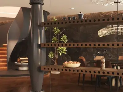 Living room 3D model 49