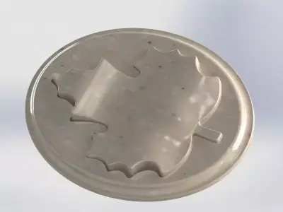 Listok na medalyone Free low-poly 3D model