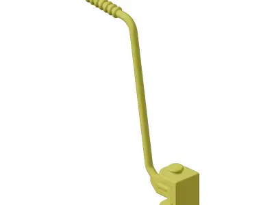 Plastic Motorcycle Kickstarter Lever Toy 3D model