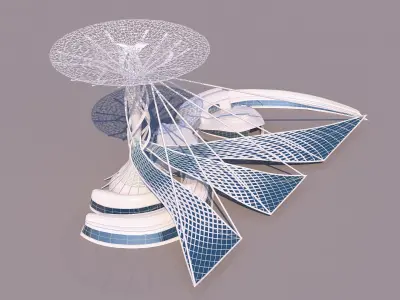 0084 - Organic Building 3D model