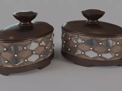 Arabesque Decorative Box 3D model