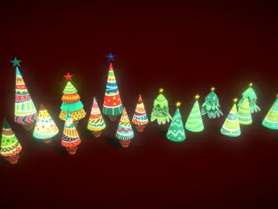 V5 Tree Noel 3D model