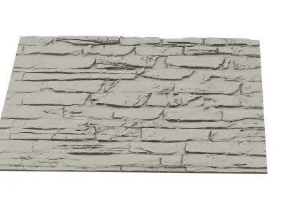 decor set wall panel  wall stone relief mural CNC 26 3D model