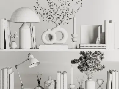 Decorative Set18 3D model buy