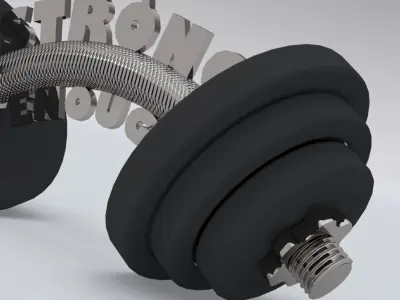 Pendant - Dumbbell 3D print model