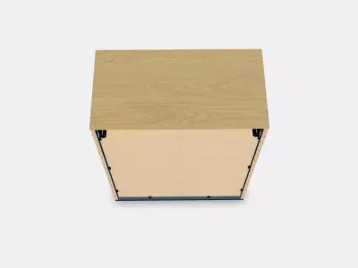 SKRUVBY Cabinet with doors Low-poly 3D model