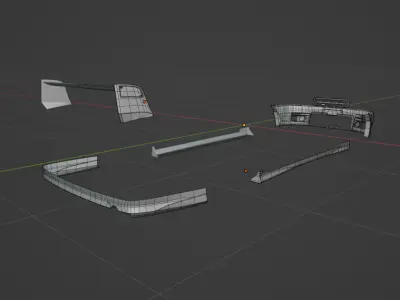 Toyota Chaser JZX100 TRD kit Low-poly 3D model