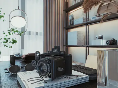 Reading Room-CORONA 3dmodel 3D model 3D model