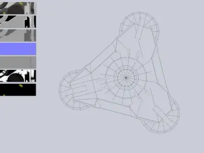 Sci fi trap Low-poly 3D model