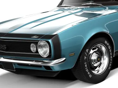 Chevrolet Camaro SS Convertible 1967 3D model