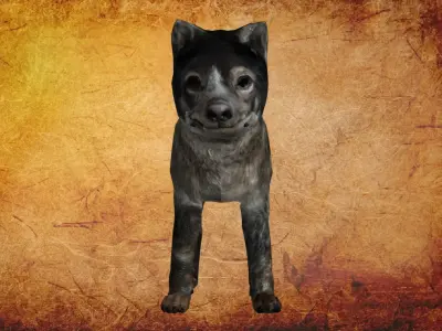 Animal - puppy Low-poly 3D model