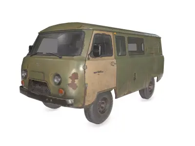 UAZ 3909 Low-poly 3D model
