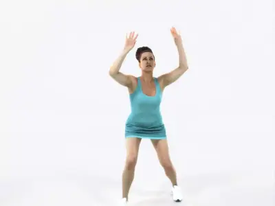 Yearn 11G Volleyball Overhead Sports Woman Low-poly 3D model