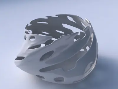 Bowl twisted elipse with smooth cuts 3D print model