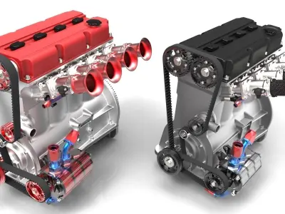 Race Engine 2000 3D model