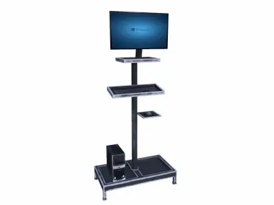 Display Monitor Low-poly 3D model