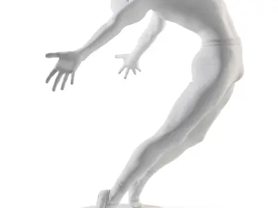 Balerina Man Mannequin 3D model