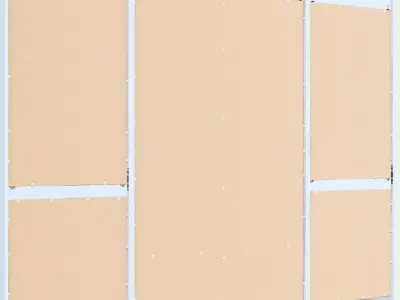 HAUGA Wardrobe combination Low-poly 3D model