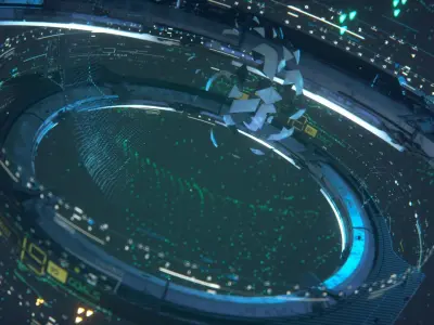 AFC U19 Broadcast Opener File Animated 3D model