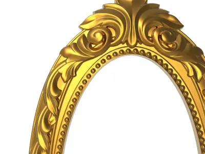 carved frame 3D model 27