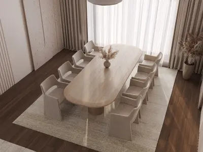 Living Room  Minimalism 3D model