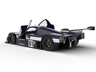 Mercedes Benz C9 Hasegawa 1987 Sauber Kouros Racing HQ 3d model 3D model