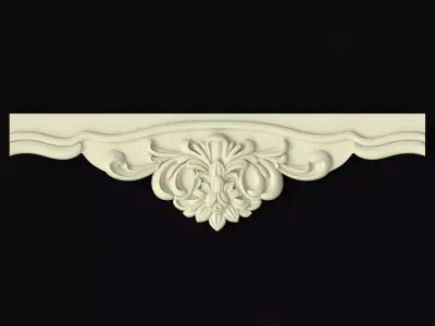 Central decor ornament for furniture 3D model 548