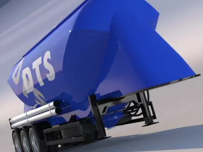 Trailer Silo 3D model