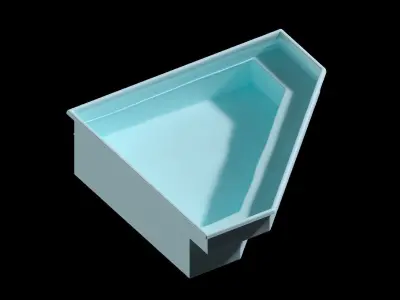 TRIANGULAR POOL 3x3m Free 3D model
