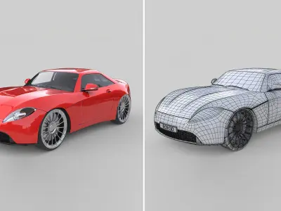 Generic Sporty Coupe 2010 3D model