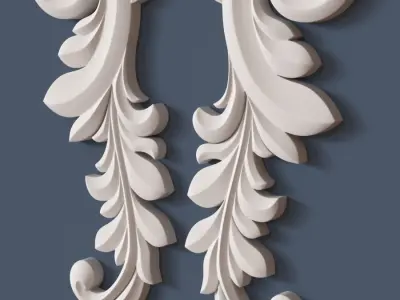 Decorative Scroll 3D model purchase