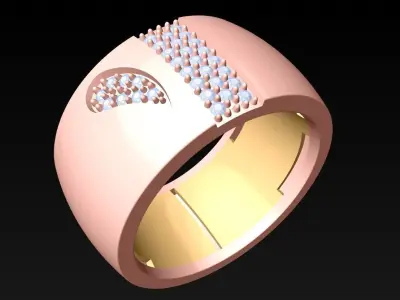 Diamond Ring - Womens Rings - N816433 3D print model