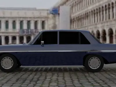 mercedes benz 300sel 63 1972 3D model Low-poly 3D model