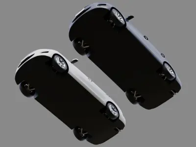 Generic Car 1A Low-poly 3D model