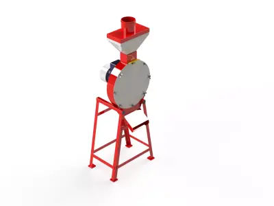 WG 4002 - Grain crusher - scrapper - 1 kW 3D model