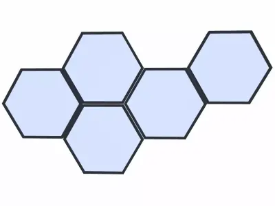 Wall Frame Low-poly 3D model order