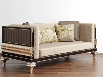 Calenas Art Deco Koltuk Takimi Sofa 3D model