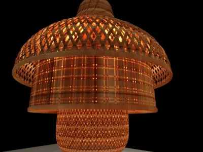 Chinese lantern 3D model 9