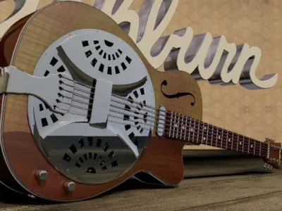 Washburn R15RCE Resonator Guitar 3D model