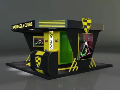  Booth Exhibition Stand a664b 3D model
