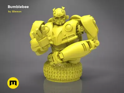Bumblebee bust 3D print model