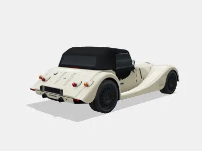 Morgan Plus Six 2023 Low-poly 3D model