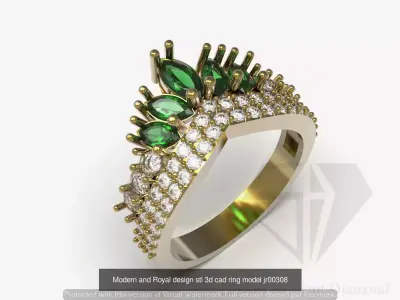 Collections are ready to make ring files crown design 3D Model Pack