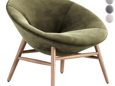 Muse Armchair by Davisfurniture 3D model