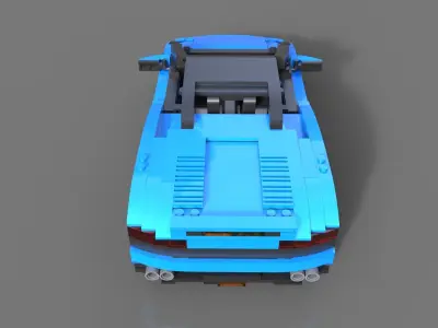 Lego Sport Car 3D model