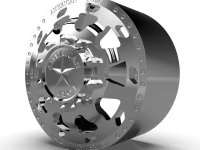 AMERICAN FORCE J04 BLOCK DRW WHEEL 3D print model