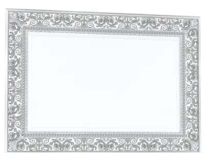 Classic mirror with facet 3D model